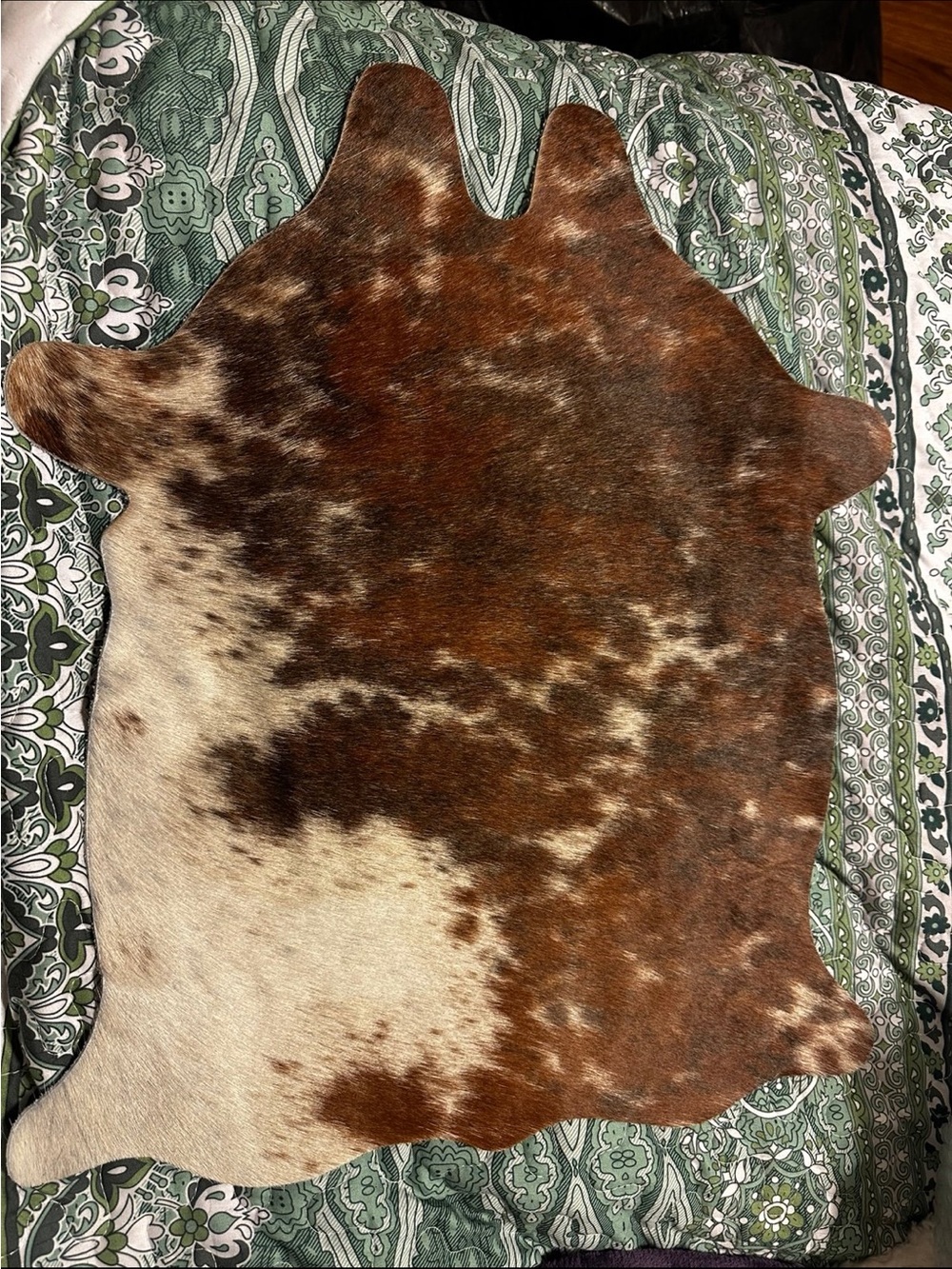 Cowhide placemat
